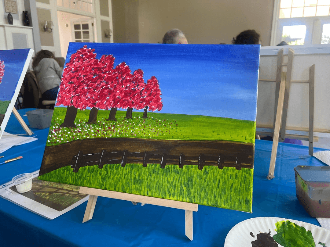 Children enjoying arts and crafts activities