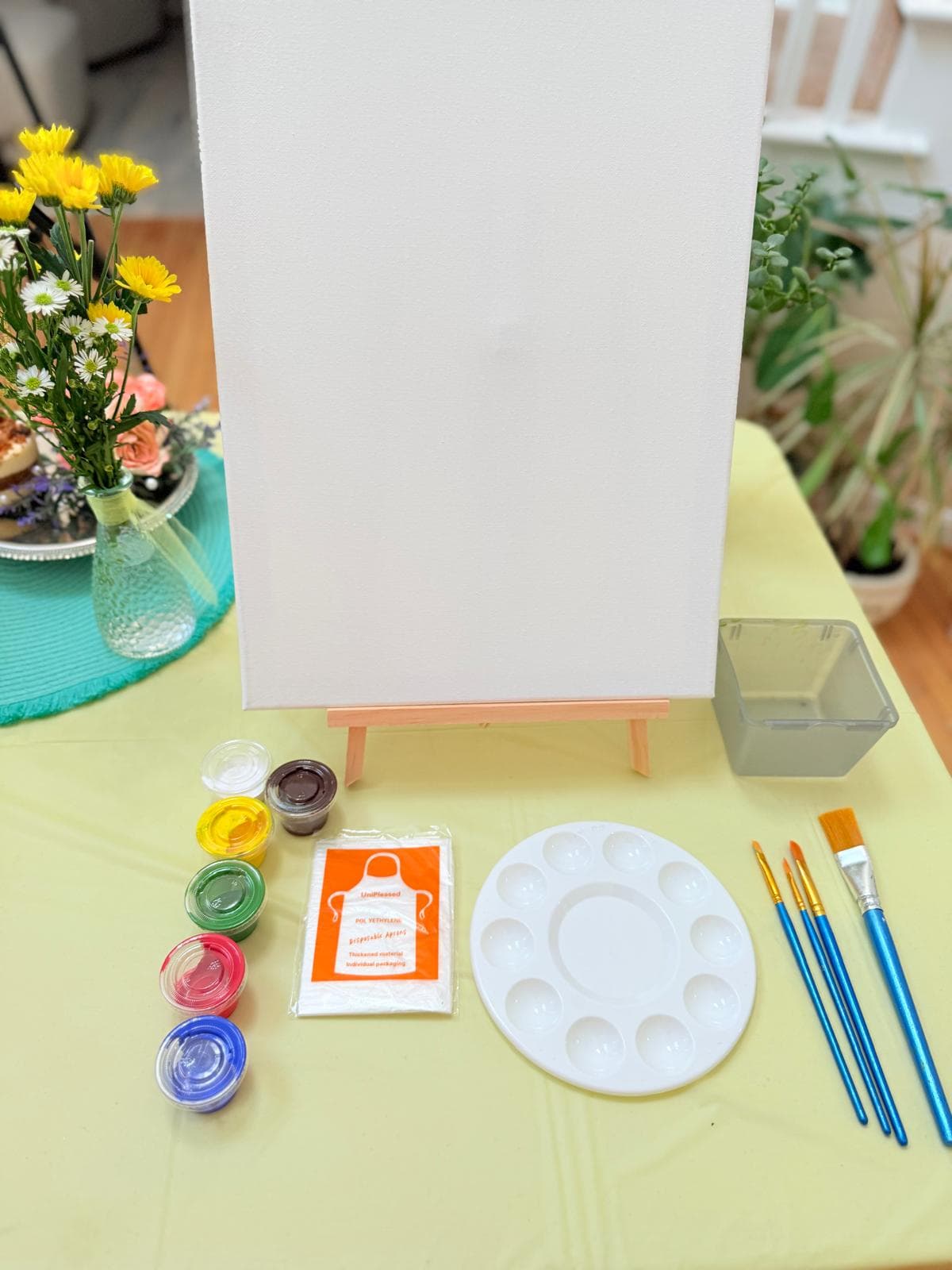 Beautiful canvas painting creation