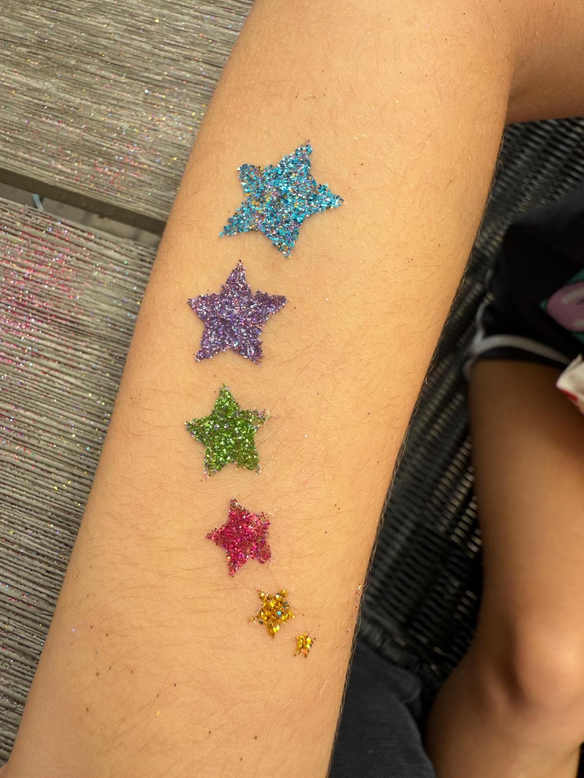 Glitter tattoo for events