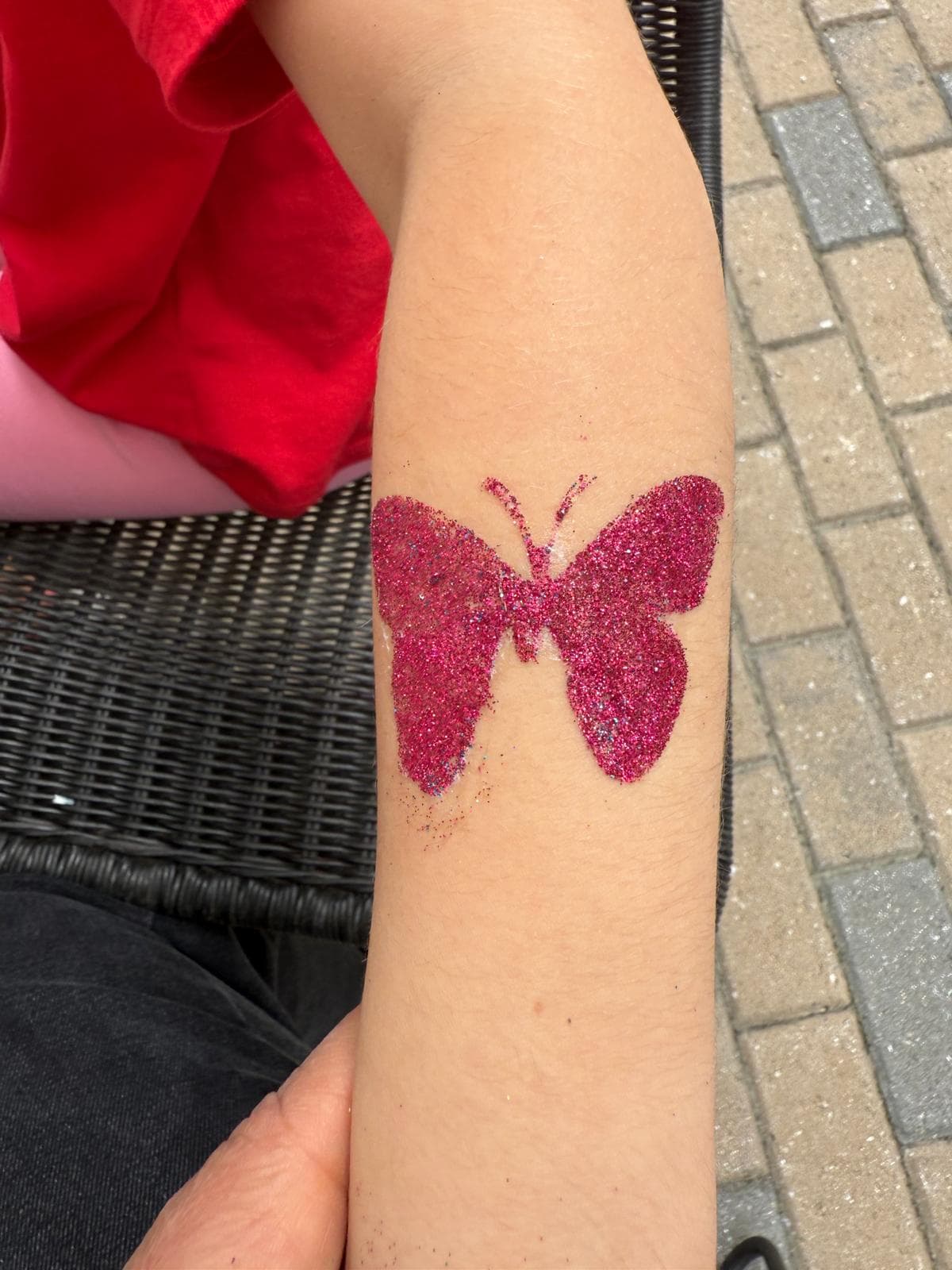 Beautiful glitter tattoo