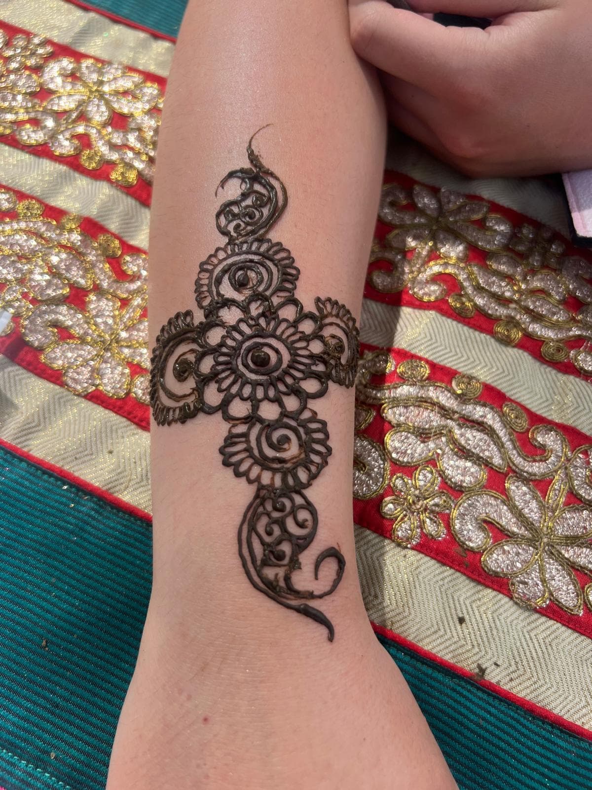 Decorative henna artwork