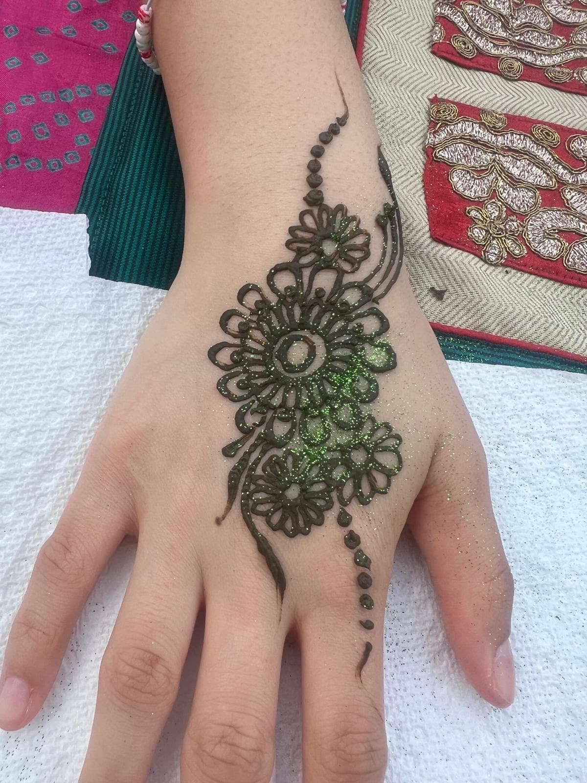 Professional henna application
