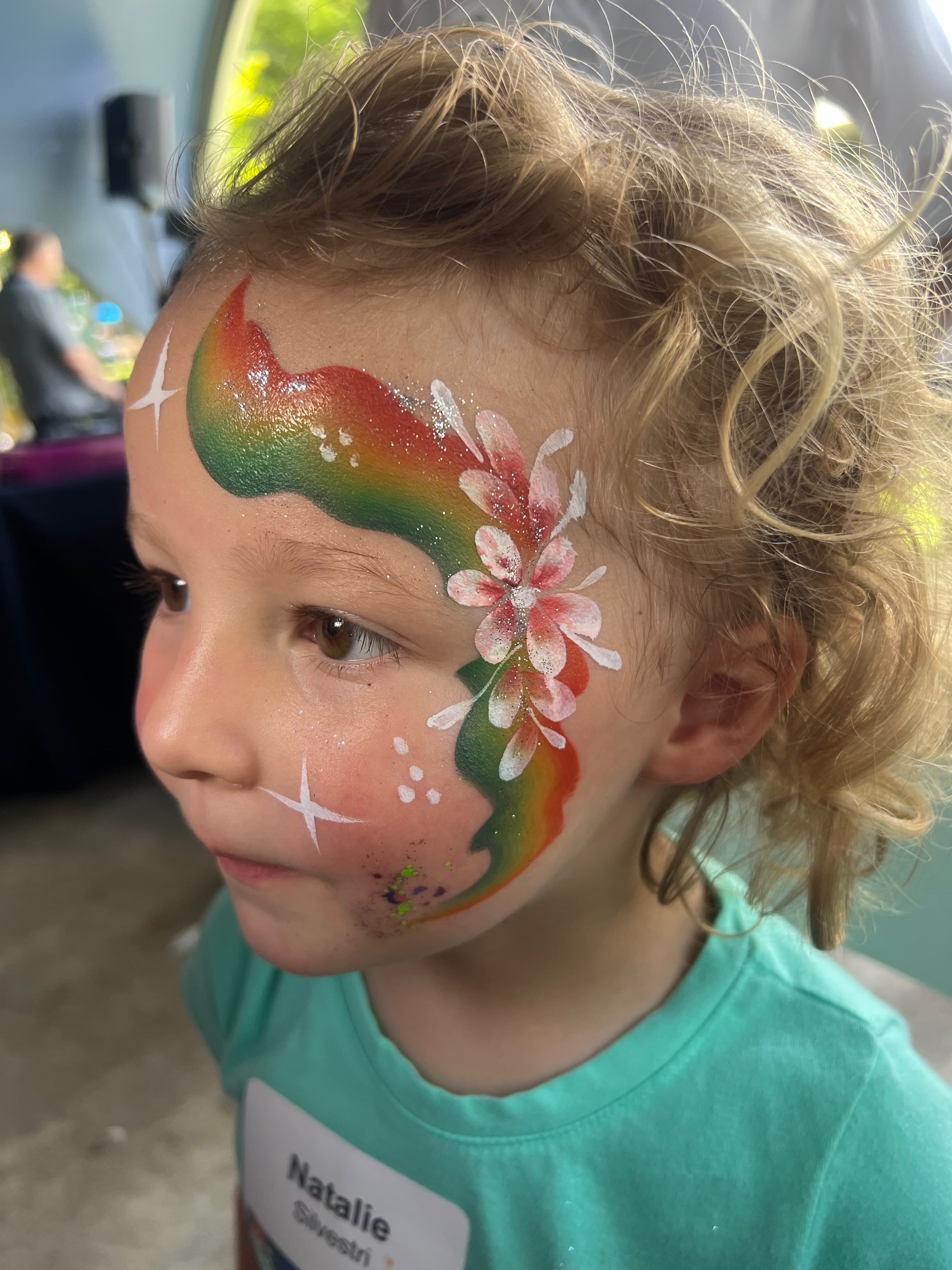 Beautiful princess themed face painting