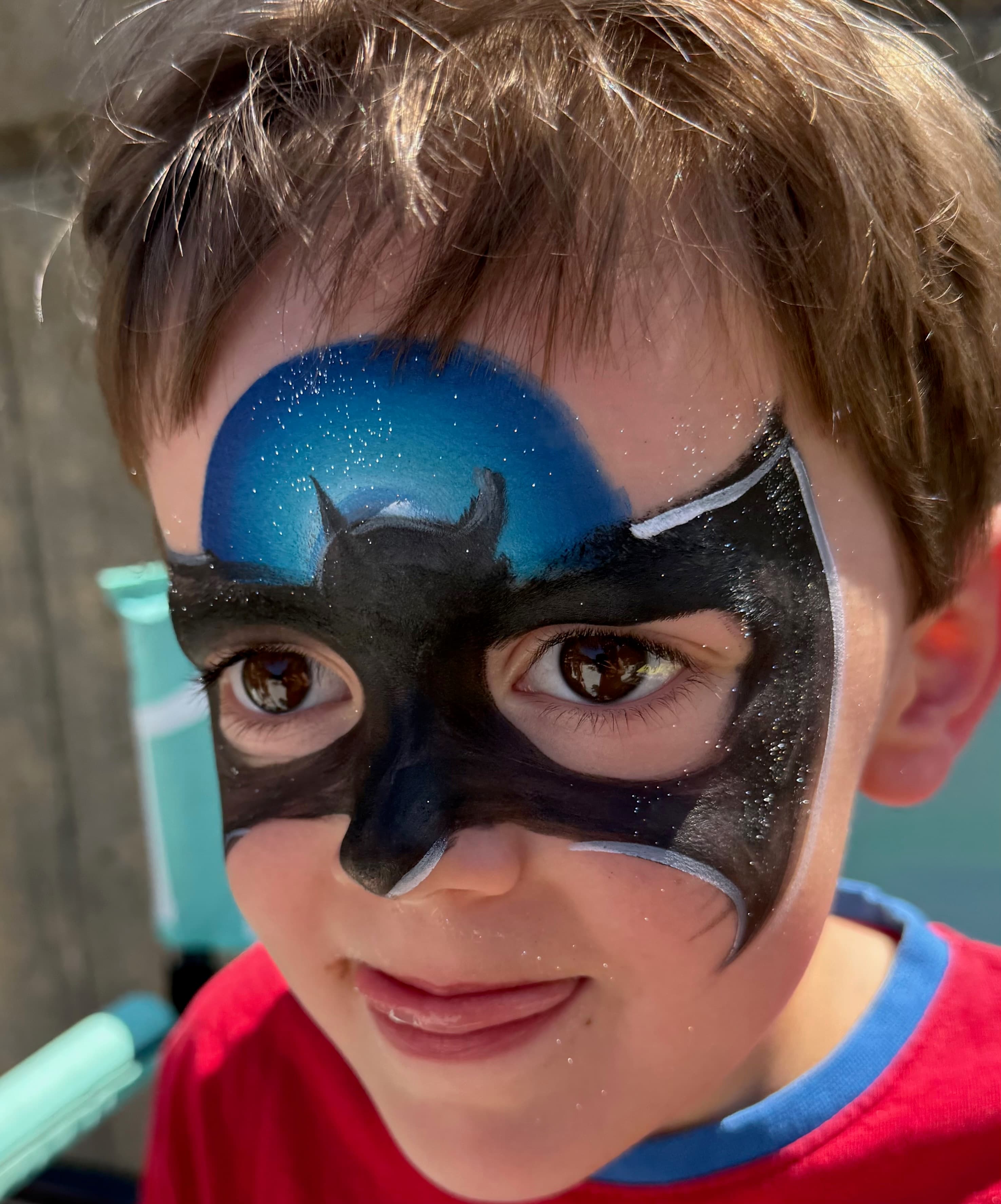 Dragon face painting artwork